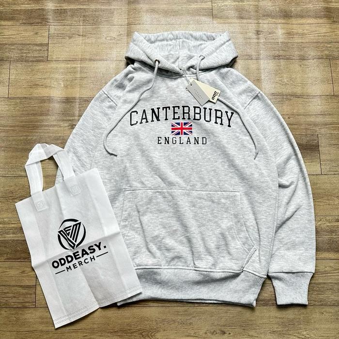 Hoodie Jaket CANTERBURY England Flag free bag Fleece Lembut Nyaman Sablon Sweater Tebal Pria Wanita 