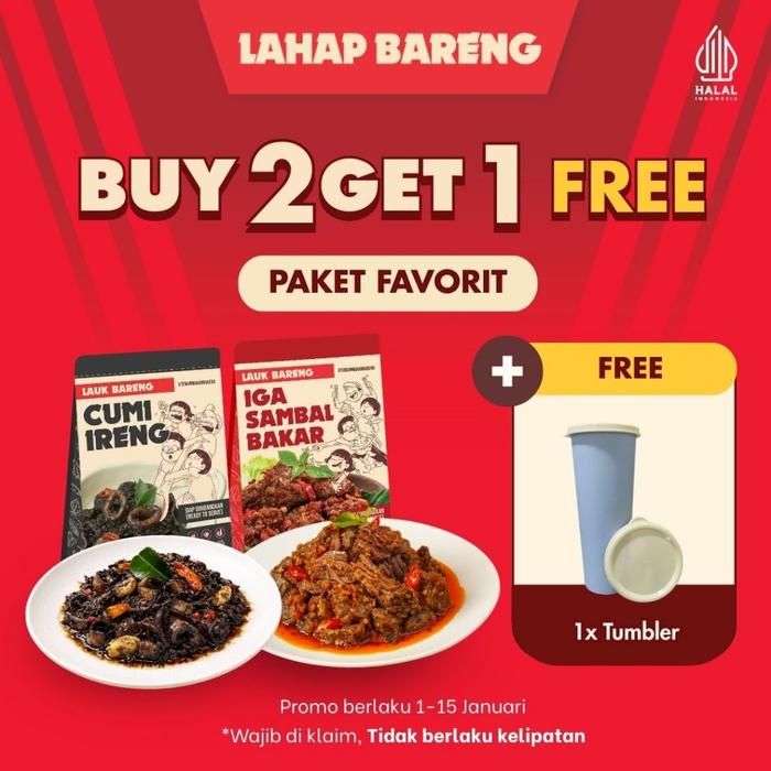 [BUY2GET1] Lahap Bareng - Paket Lauk Favorit 2 Lauk | Makanan Instant Ready to Eat, Real Food, Prakt