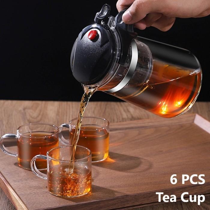 Cangkir Teh Kopi Anti Panas Tea Cup Borosilicate 120ml