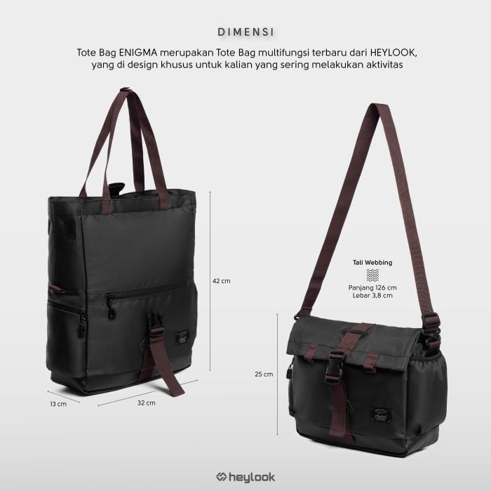 U♥I9 TOTE BAG LAPTOP ENIGMA TAS SELEMPANG MULTIFUNGSI PRIA WANITA HEYLOOK F♪AJ