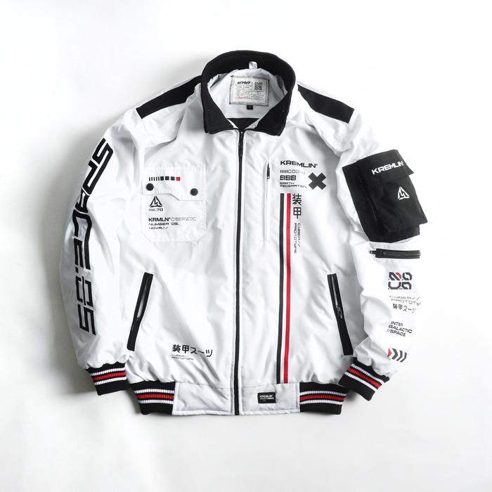Jacket KREMLIN Bomber Jacket Space Putih - NOVA