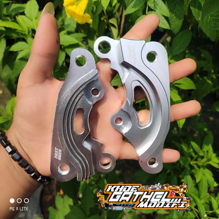 BRAKET KALIPER NISSIN SAMURAI DISC 220MM & 260mm PNP MOTOR ( MIO J - MIO GT - MIO M3 - SOUL GT ) /
