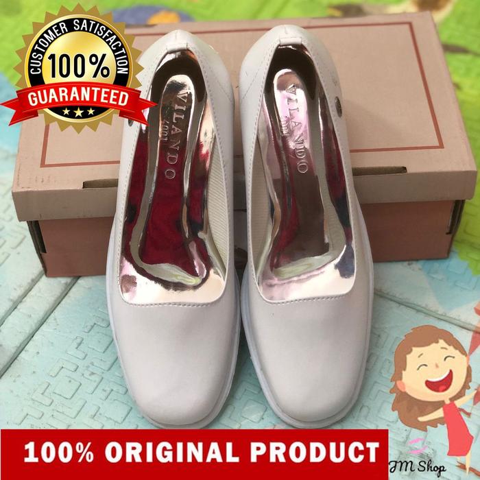 ❤jmshopplm❤ Sepatu perawat pantofel wanita pdh pansus putih AKPER putih Vilando