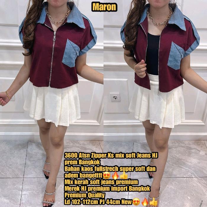Atsn kaos strech merek HJ premium bangkok