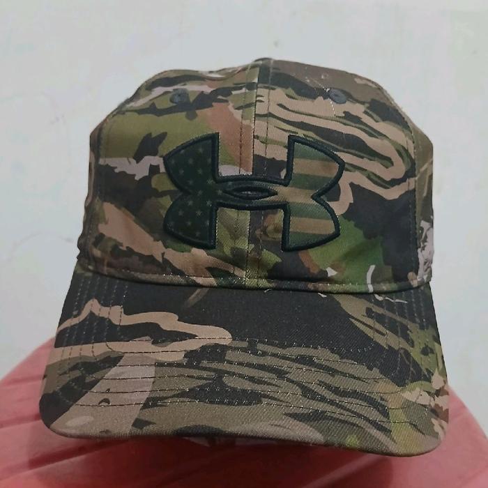 Topi Under Armour Camo 2.0 Original Second - Forest Camo Tactical Cap
