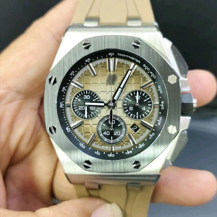 Jam Tangan Ap IAudemars Piquet Royal Oak Os Novelty Chrono Movement Swiss Eta Automatic Inspired Bro