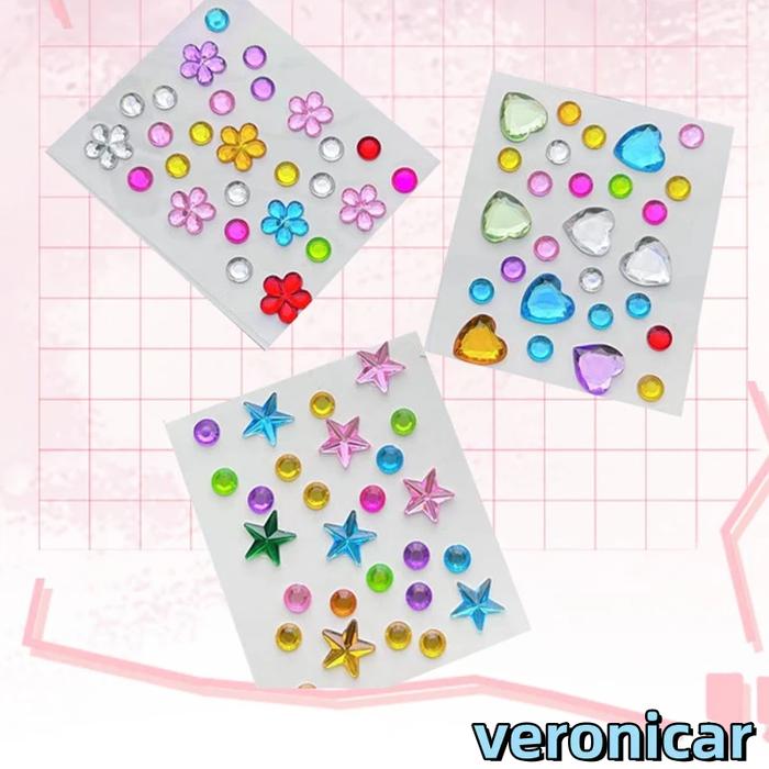 CASE HP IPHONE 3D Stiker Mini Five Point Star Berlian Stiker Hadiah Sticker HP CASE Perhiasan Diy St