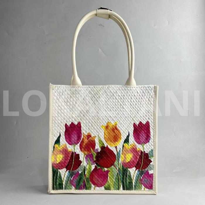 Totebag Pandan Hias / Tas Pandan Deco Alas / Tas Hampers Pandan