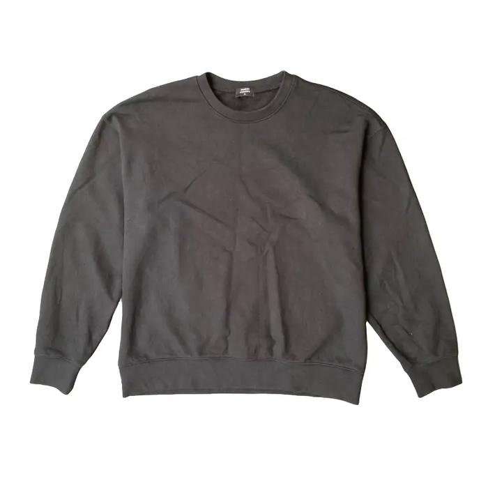 Crewneck Hitam Musinsa Standar Cowok Lengan Panjang Dewasa