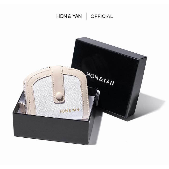 [TIKTOK EXCLUSIVE] HONYAN Dompet Wanita Vellin Short Wallet Dompet Koin Kulit Sintetis Berkualitas