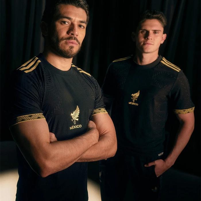 Mexico National Team Jersey 2025 New Black Gold Alvarez Player Version Special Football Jersey 3D Pr