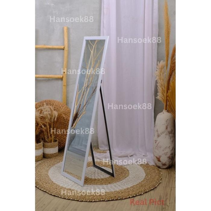 STANDING MIRROR CERMIN STANDING UK 127 X 35.5 CM CERMIN BERDIRI FULL BODY KACA STANDING BS DIGANTUNG