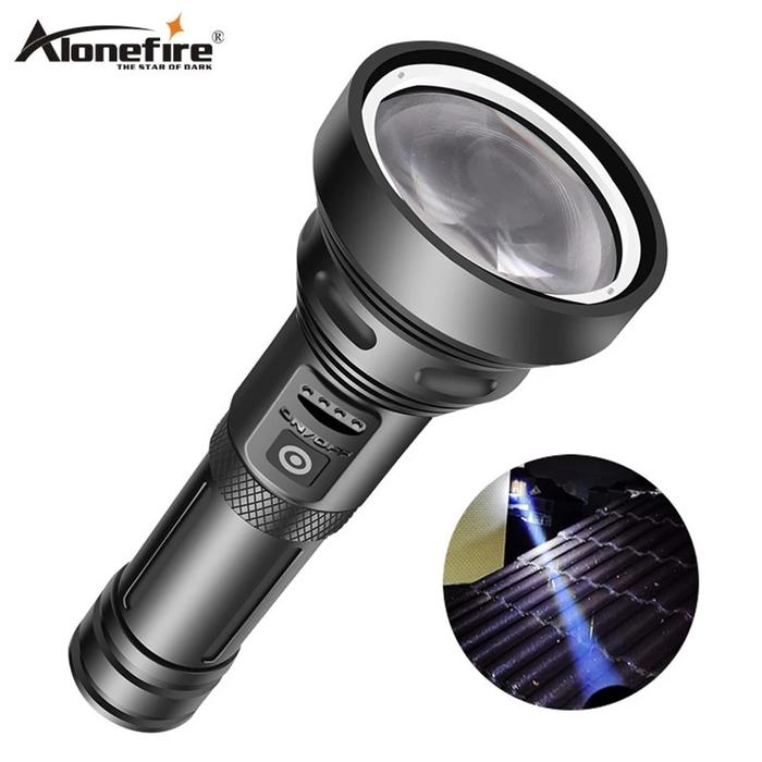 Alonefire X44 Senter LED, Senter Sorot Jarak 2000 Meter Luar Ruangan