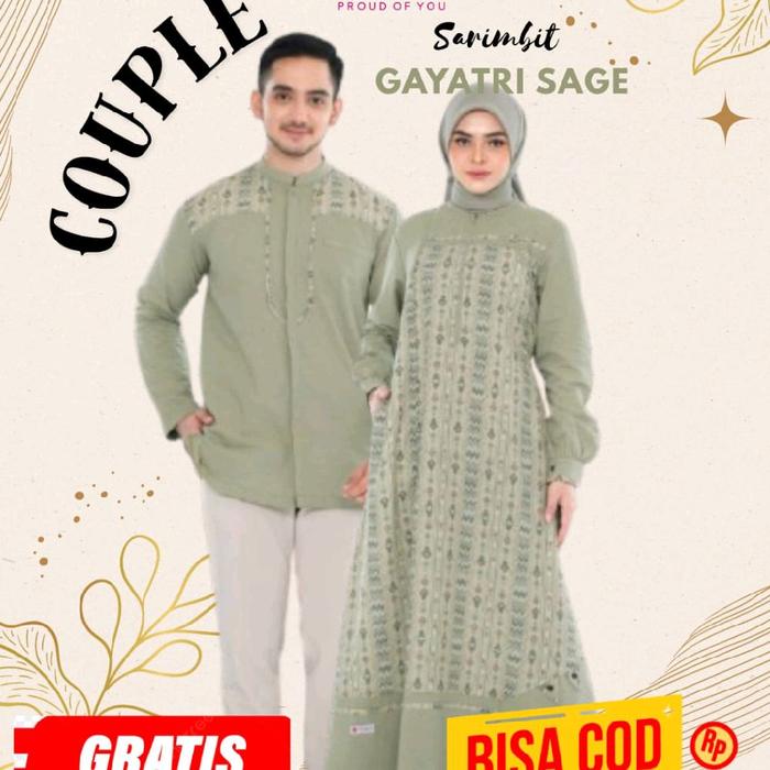 SARIMBIT COUPLE GAYATRI SAGE BY RAUNA 2026/SARIMBIT LEBARAN/SARIMBIT COUPLE/GAMIS DAN KOKO/SARIMBIT 