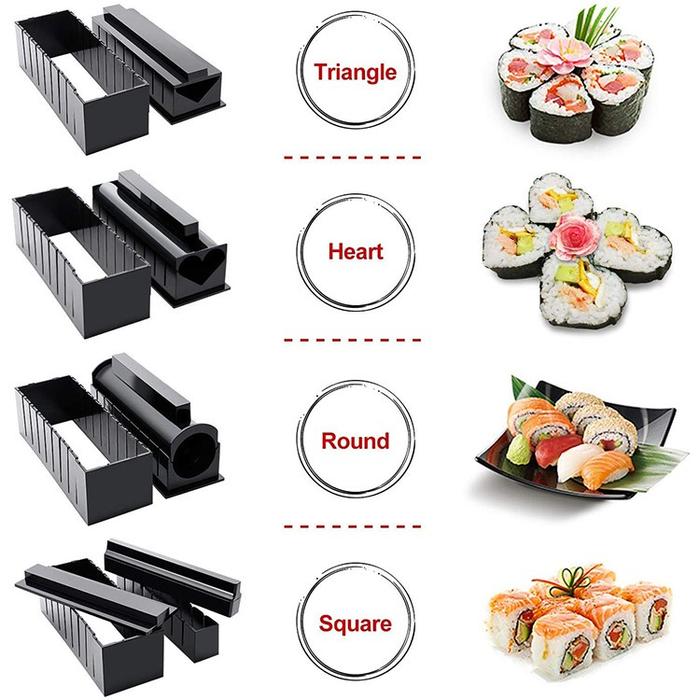 WM Sushi Maker Profesional 11 Set Cetakan Alat Pembuat Sushi 11 Set Perfect Roll