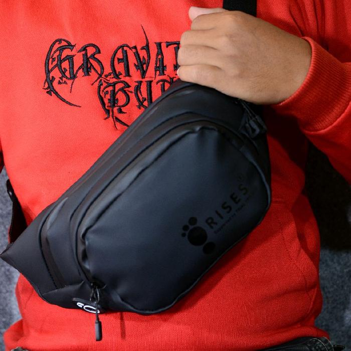 tas waistbag tas selempang tas pinggang tas punggung slempang cowo anti air kualitas premium Cowok S