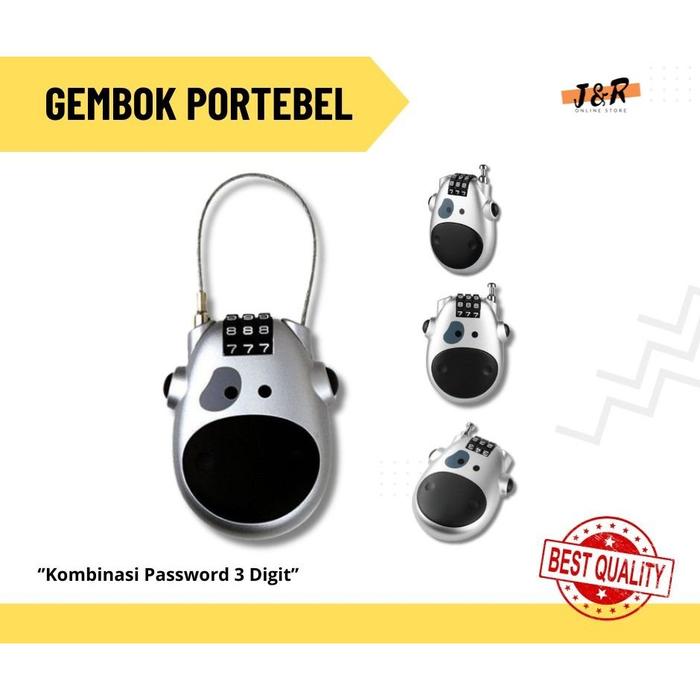 Gembok Kabel Baja Sapi Multifungsi Motor - Sepeda – Helm