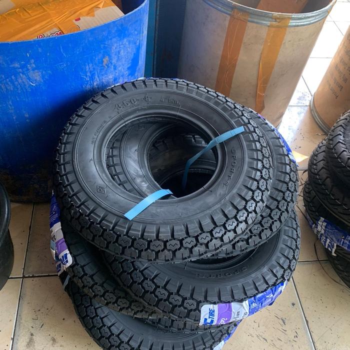 ￼Ban Luar Vespa Super ukuran 8 350 IRC Kembang Tahu bagus enak