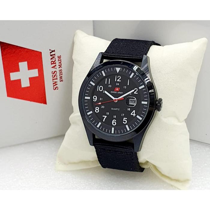 Jam Tangan Pria Terbaru Swiss Army SA1881 ORIGINAL 100% Tanggal Aktif  Tahan Air BONUS baterai Cadan