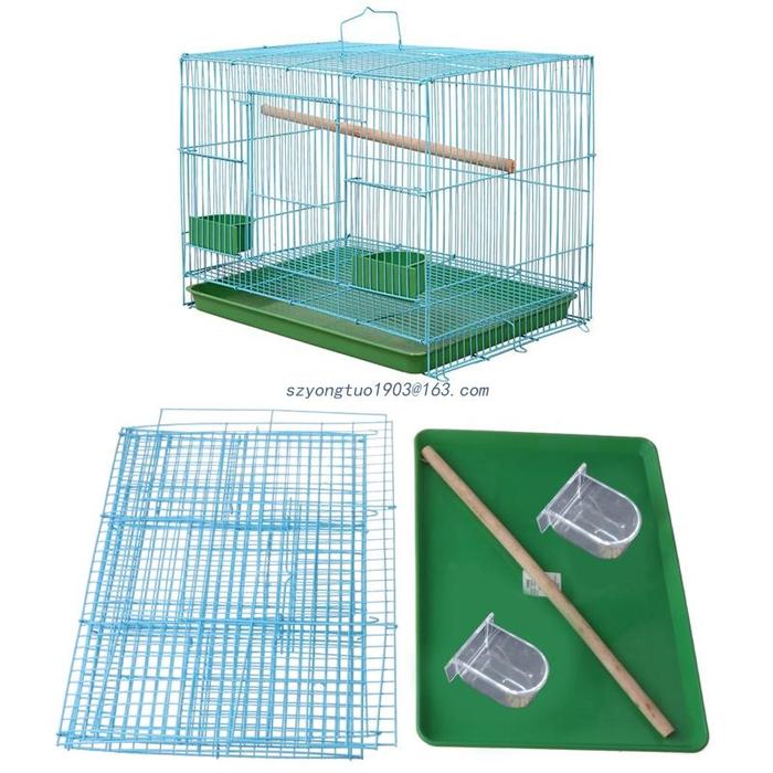 Terlaris, Wire Rectangular Small Cage for Small Birds and Canaries