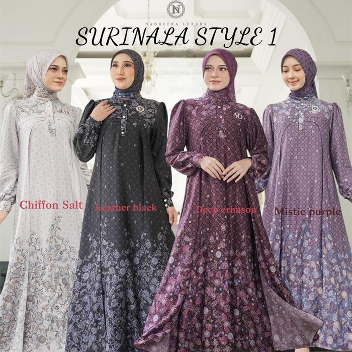 (BISA COD) SURINALA STYLE 1 DRESS & MIDI // FAMILY SET TERBARU NADHEERA // DRESS ADEM BAHAN RAYON //