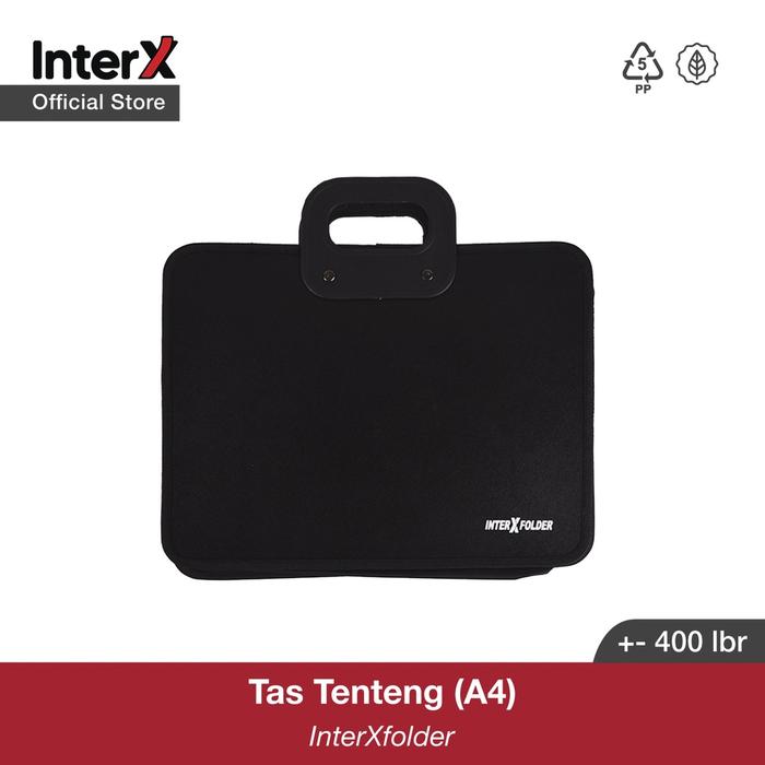 InterX Folder Carry Bag Map Arsip Serbaguna / Tas Dokumen Tahan Air A4