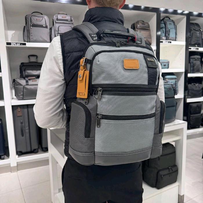 Tas Tumi Parrish Backpack Slate Grey Men Fit Laptop 15 inch