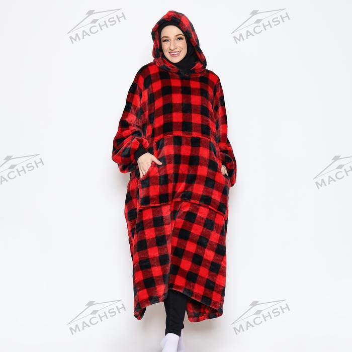 Wearable Blanket Hoodie , Jaket Selimut , Blanket Hoodie , Jaket Selimut Panjang , Jaket Selimut , S
