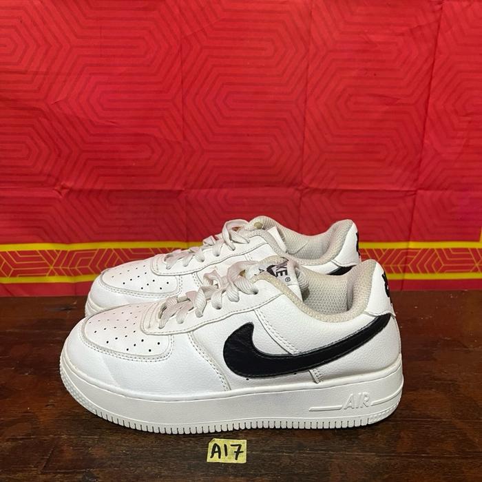 Sepatu second ori nike af1 white black size 36