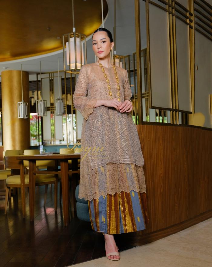 Aghnia Tunik ( Tunik Brukat + Tile )
