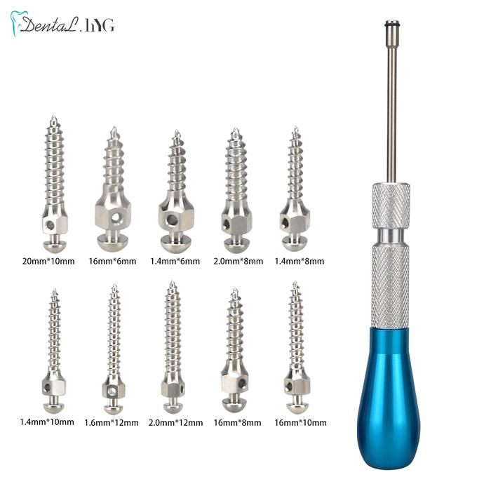 Dental Orthodontic Mini Implants Micro Screw Self Drilling 10Pcs