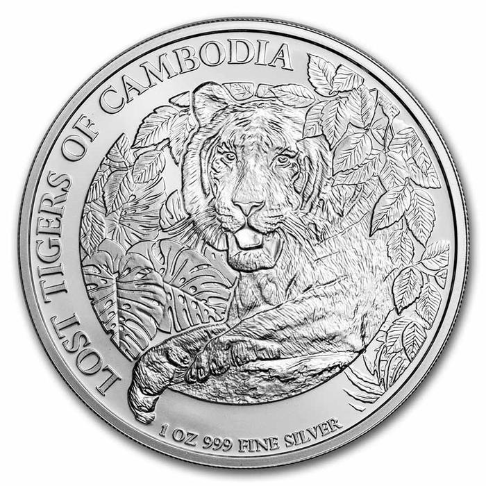 Lost Tiger of Cambodia Series 2023 - Silver Coin - Fine Silver 1 oz
