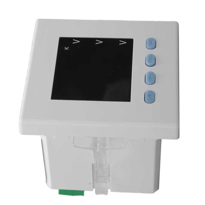 Intelligent Digital Voltmeter 3 Phase White ABS Flame Retardant