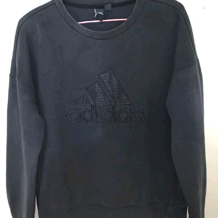 CN ADIDAS HITAM ORIGINAL 100% Jaket Tebal Pria Distro Keren Casual