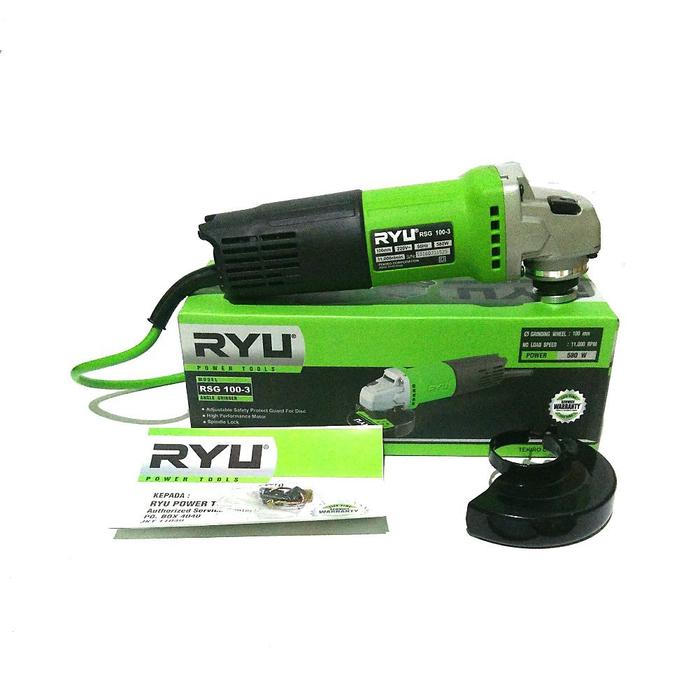 RYU GERINDA TANGAN 4inch RSG 100-3 (switch Belakang)