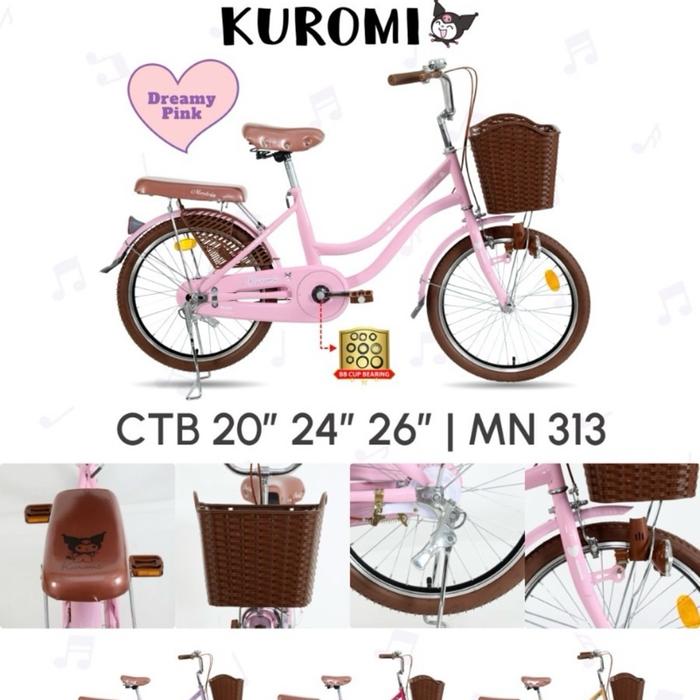 Sepeda Perempuan Mini 20 Inch Mortein Kuromi