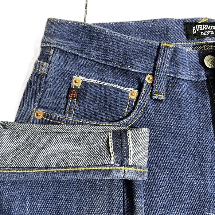 EVERMORE DENIM - AJNA WASH DENIM 20oz NAVY LINE SELVEDGE