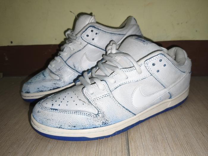 Nike SB Dunk Low Pro Cracked Leather, Size 47.5/31cm Vietnam (2ND, Kondisi 85%, kondisi memang seper