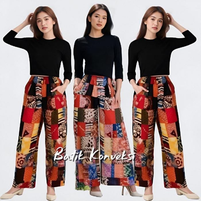 Promo Celana kolor murah/Celana petani/Celana nelayan Batik Dewasa Panjang Motif Santai
