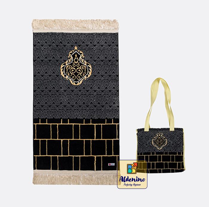 SAJADAH KISWAH MINWAL ASLI MADINAH MOTIF KAABA WALL / DINDING KA'BAH