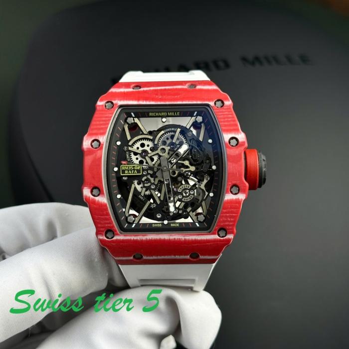 SWISS TIER 5RichardMille Replica Watch RM35-02 Nadal Red TPT 44mm
