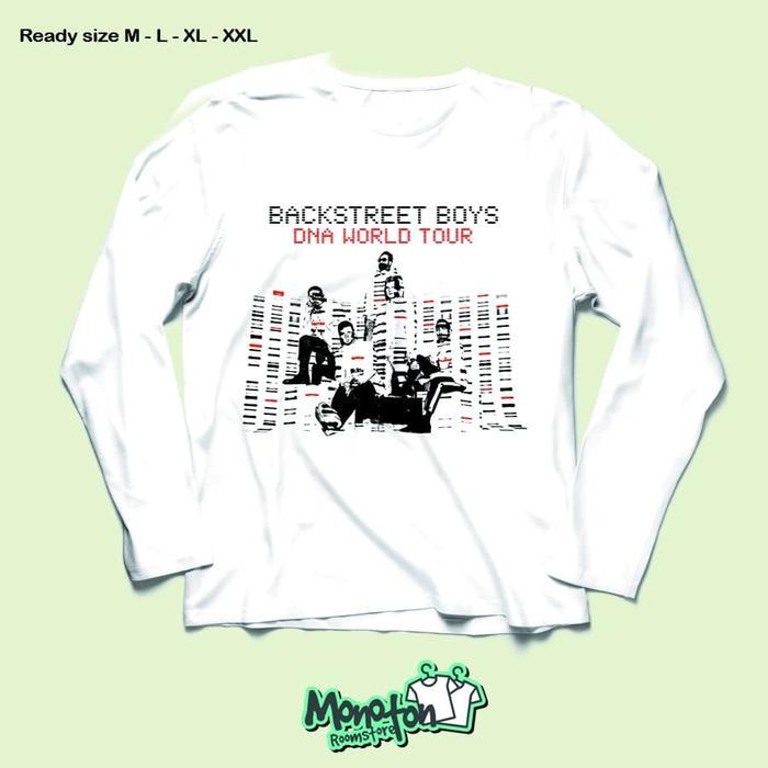 promo KAOS BAND - BACKSTREET BOYS - DNA WORLD TOUR ALBUM - LONGSLEEVE