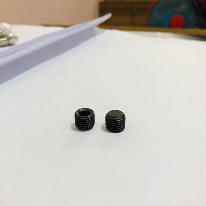 Baut L tanam baja hitam drat m10x1
