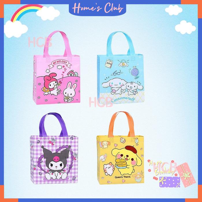 HCB Tas Ulang Tahun Karakter Sanrio / Goodie Bag Snack Karakter / Goodie Bag Ulang / Tas Tenteng Had