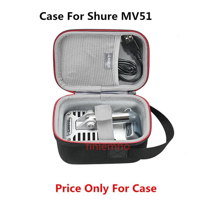 Storage Case For Shure MV51 Condenser Microphone Professional Audio