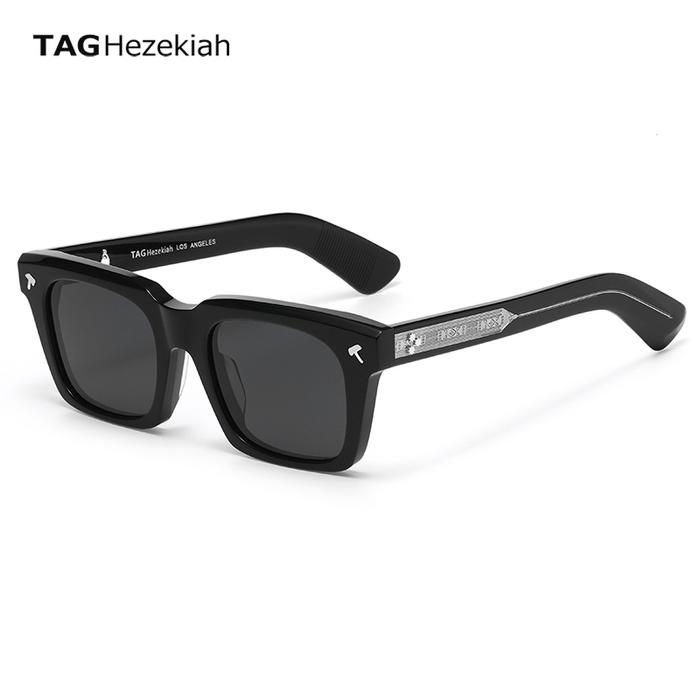 Large Square Sunglasses Thick Acetic Acid Material Imported from Italy Fashionable leopard print Men