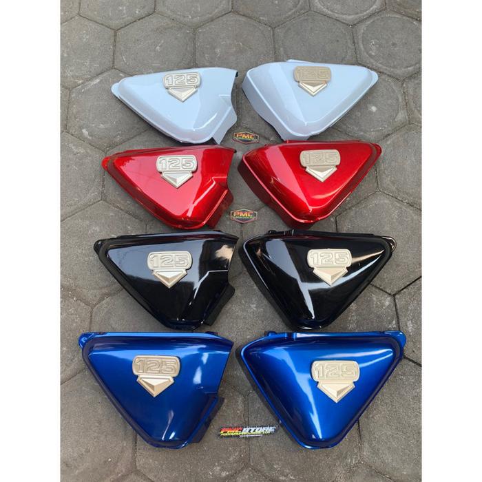 bok aki cb 125 box aki 125 cover tutup aki cb 125 warna hitam merah putih Bagus