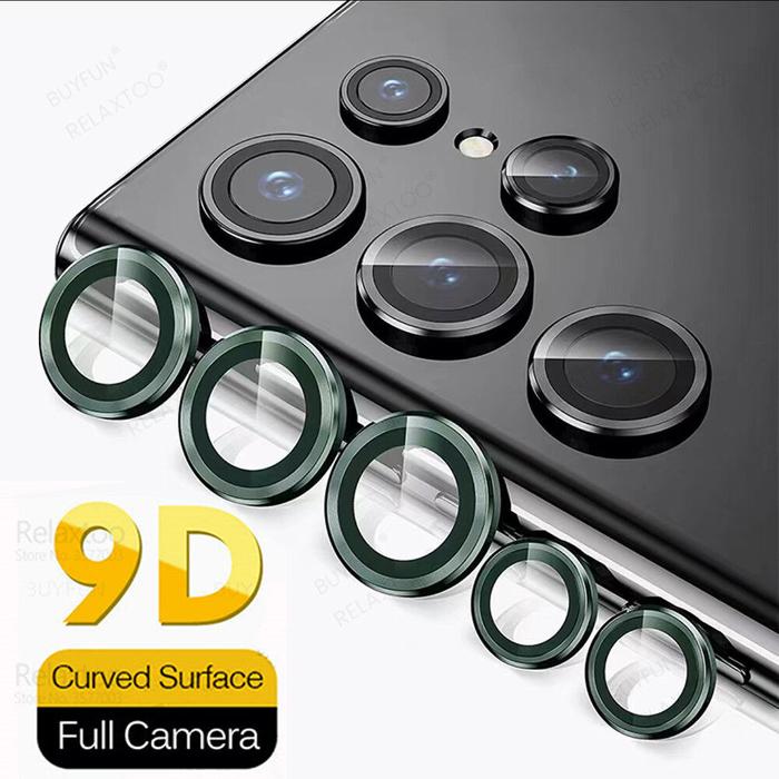 Casing Samsung S22 Ultra, Sarung HP Cincin Logam Kamera Belakang
