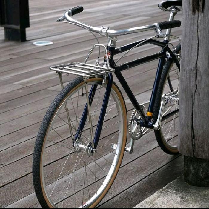 NOMAD front rack rak depan sepeda kalcer stainless steel
