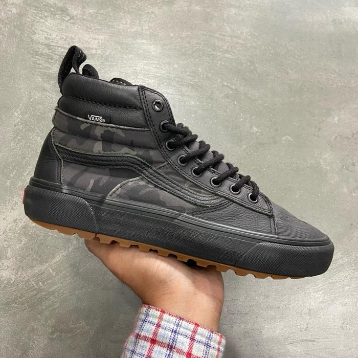 [Size 40] Vans Sk8-Hi MTE 2.0 DX Woodland Camo Core Black Leather Second Original. Harga Barunya 5 J
